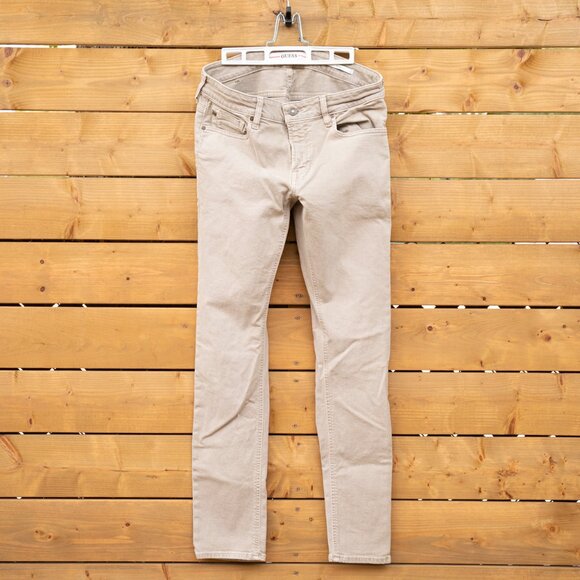 NEW W/O TAGS! Guess Men's Skinny Beige Jeans Size 32 | 99% Cotton Premium Denim - Picture 1 of 10